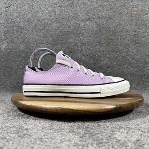 Converse Chuck Taylor All Star Ox A11627C Women’s Sz 7.5 Purple Checkered Shoes
